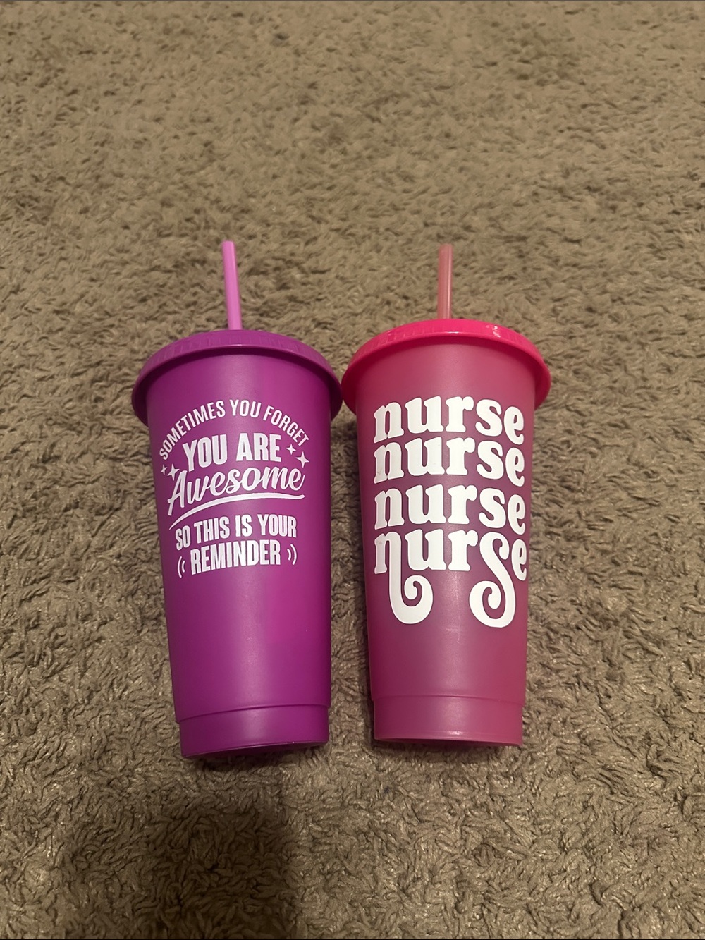 You are awesome and nurse cup set